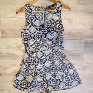 Blue Print Romper